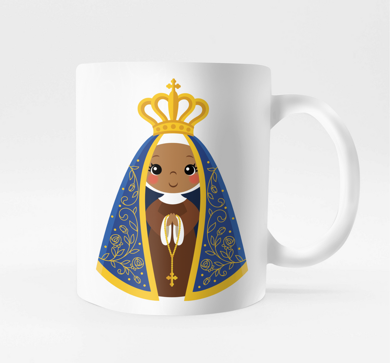 Caneca Nossa Senhora Aparecida em Desenho