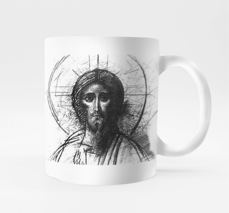 Caneca com o Rosto de Cristo com o Logo da JMJ - Ícones do Caminho Neocatecumenal